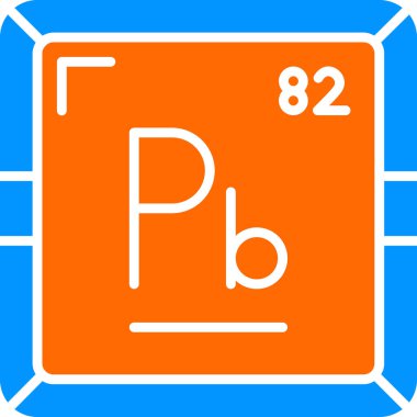 Web için Plumbum kimyasal element simgesi