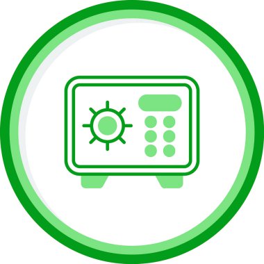 vector illustration of modern Safe Box icon    