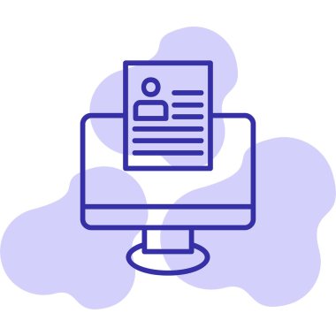 Çevrimiçi Web simgesi, vektör illüstrasyonu