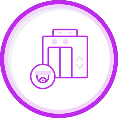 CcTV web simgesi basit illüstrasyon 