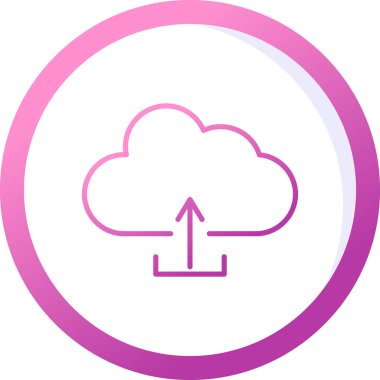 Bulut simge vektör çizim upload          