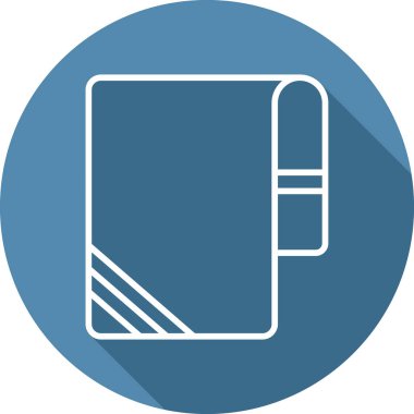 Havlu ağ simgesi, vektör illüstrasyonu 