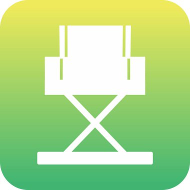 Yönetici Koltuğu simgesinin vektör illüstrasyonu           