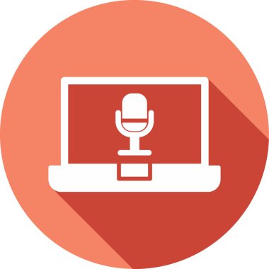 dizüstü bilgisayar simgesi, vektör illüstrasyonu basit tasarım