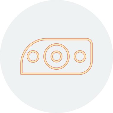 Modern araba aydınlatma simgesinin vektör illüstrasyonu                  