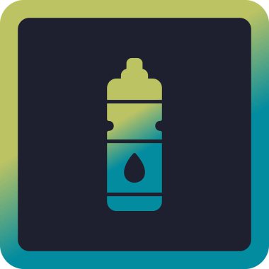 Su şişesi. Web simgesi basit illüstrasyon