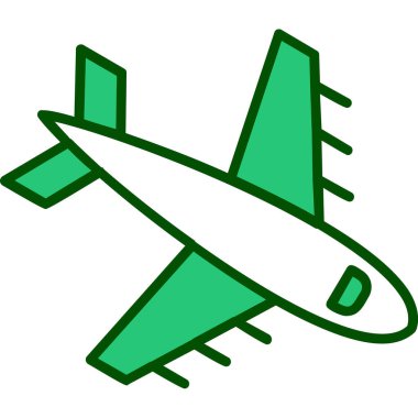  Uçak. Web simgesi basit illüstrasyon