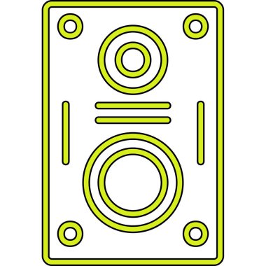 hoparlör basit vektör illüstrasyonu