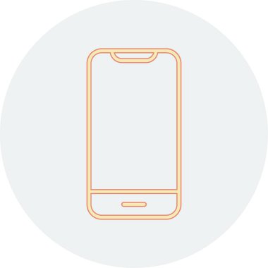 Akıllı telefon. Web simgesi basit illüstrasyon 