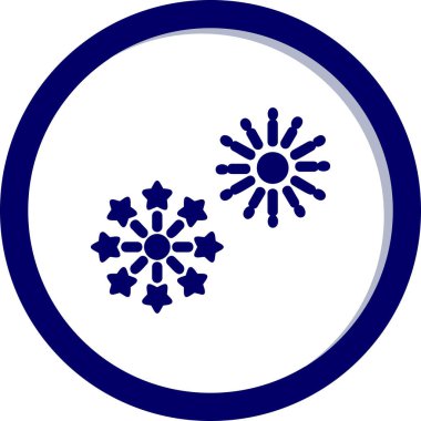 Vektör illüstrasyonu, simge Havai fişek ögesi 