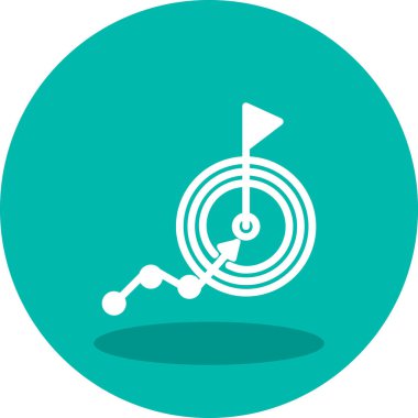 goal icon, vector illustration simple design