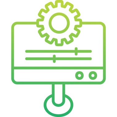 Kişiselleştirme web simgesi vektör illüstrasyonu