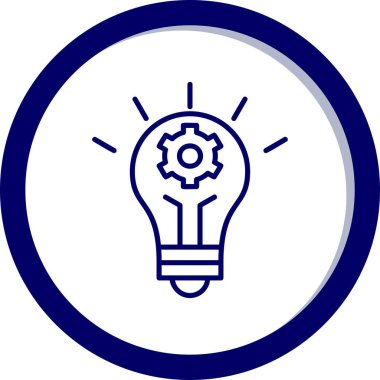 İnovasyon web simgesi basit illüstrasyon 