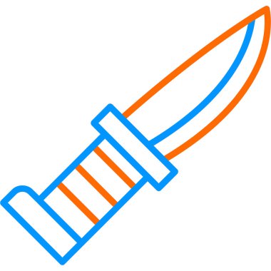 bıçak simgesi vektör illüstrasyonu