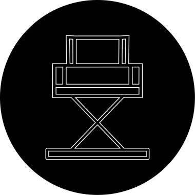 Yönetici Koltuğu simgesinin vektör illüstrasyonu           