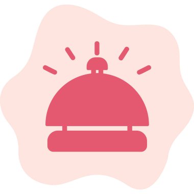 Desk Bell modern simgesinin vektör çizimi            