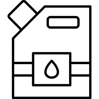 Yakıt. Web simgesi basit illüstrasyon