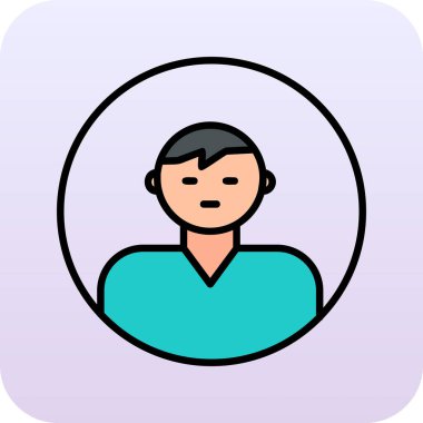 user icon, vector illustration simple design