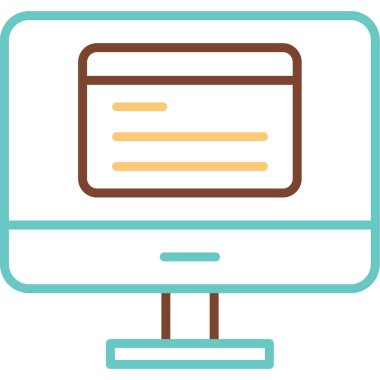 Simge kodlanıyor. Yazılım Geliştirme İşareti, Vektör İllüstrasyonu 