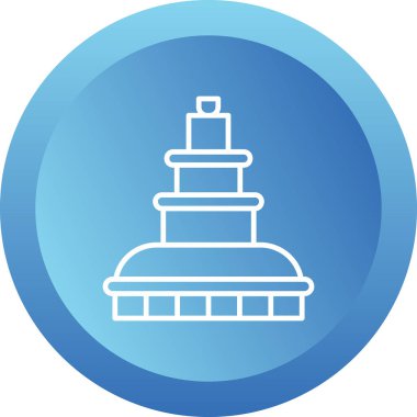 Çeşme. Web simgesi basit illüstrasyon