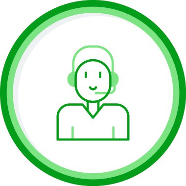 Müşteri Destek kutsal kişilerin resmi, vektör çizim 