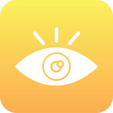 Göz. Web simgesi basit illüstrasyon 