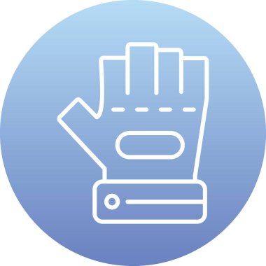 Eldiven simgesi, vektör illüstrasyonu basit tasarım