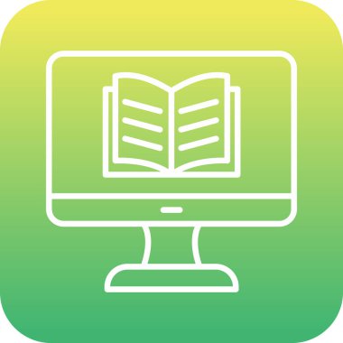 Özel ders. Web simgesi basit illüstrasyon