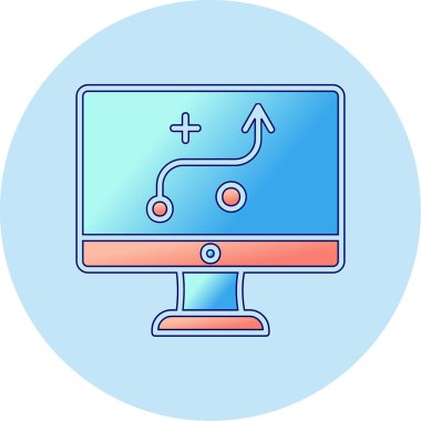 Strateji Simgesi Vektör illüstrasyonu 