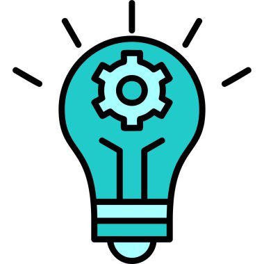 İnovasyon web simgesi basit illüstrasyon 