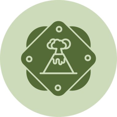 Volkan. Web simgesi basit tasarım                       