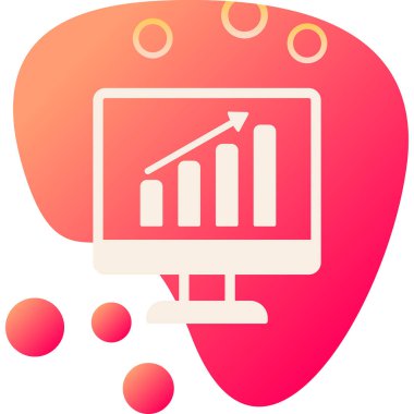 iş veri analiz simgesi vektör illüstrasyonu