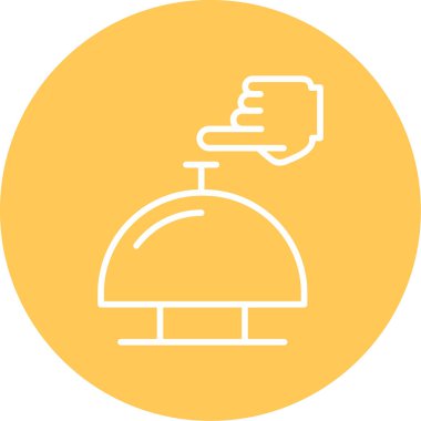 Bir çan simgesinin vektör illüstrasyonu