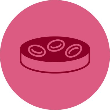 Kırmızı kan hücreleri. Web simgesi basit illüstrasyon