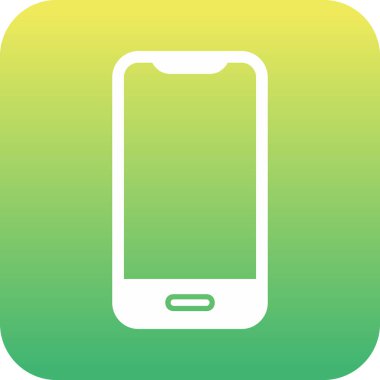 Akıllı telefon. Web simgesi basit illüstrasyon 