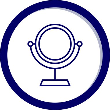 Ayna simgesinin vektör illüstrasyonu 