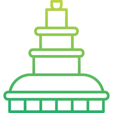 Çeşme. Web simgesi basit illüstrasyon