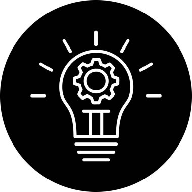 İnovasyon web simgesi basit illüstrasyon 