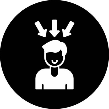 Oklu adam, vektör illüstrasyonu 