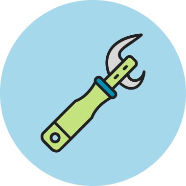 Açıcı simgesi vektör illüstrasyonu