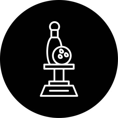Bowling ödülü ikonu web tasarımı 