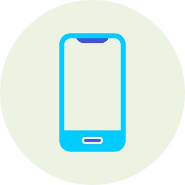 Akıllı telefon. Web simgesi basit illüstrasyon 