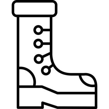 Çizmeler Basit Simge, Vektör İllüstrasyonu