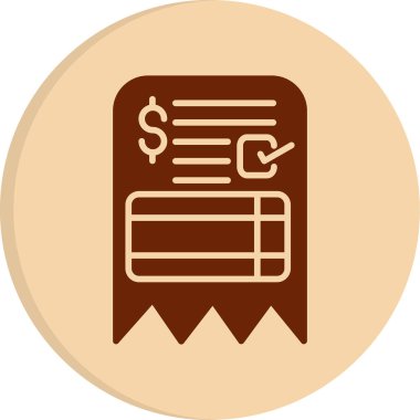 fatura simgesi vektör illüstrasyonu