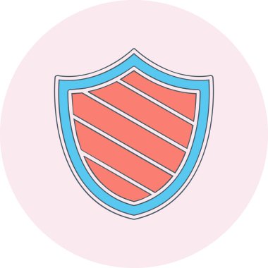 kalkan simgesi web basit illüstrasyon