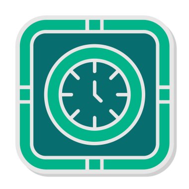 Zamanlama simgesi, vektör illüstrasyonu