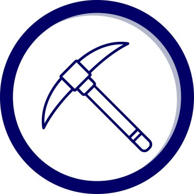 Kazma ağ simgesi, vektör illüstrasyonu                              