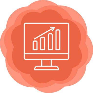 iş veri analiz simgesi vektör illüstrasyonu