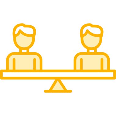 Modern Eşitlik simgesinin vektör illüstrasyonu                