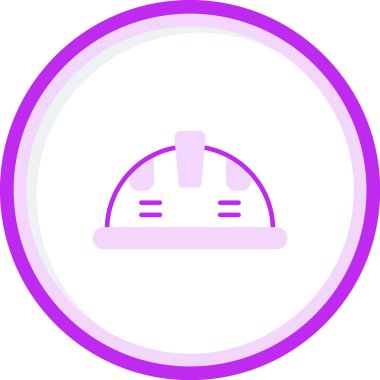 Kask simgesi vektör illüstrasyonu 